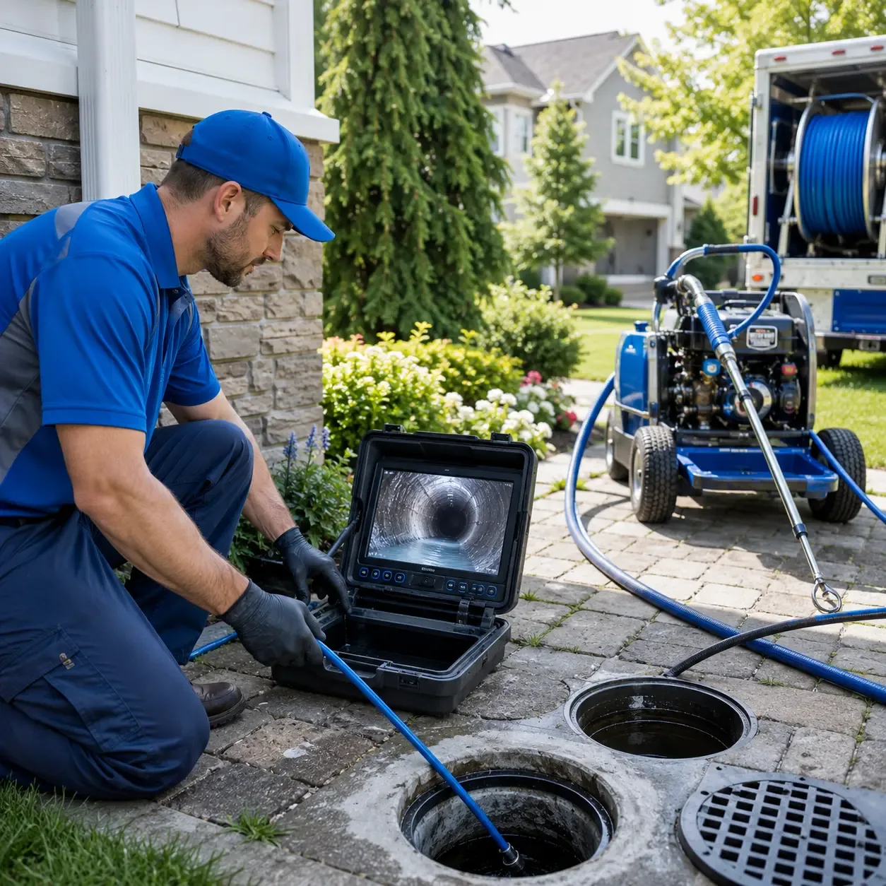 Outdoor drain cleaning professionals serving Oak Ridge, LA